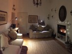 Lounge with log fire